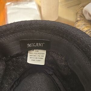 Milani Black Textured Hat